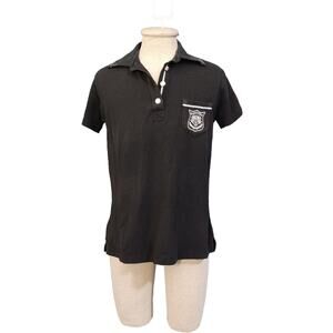 Masters Fashion By Alaska Black Polo Shirt - Size Small